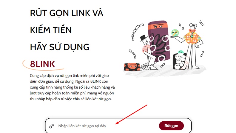 8link rút gọn link kiếm tiền