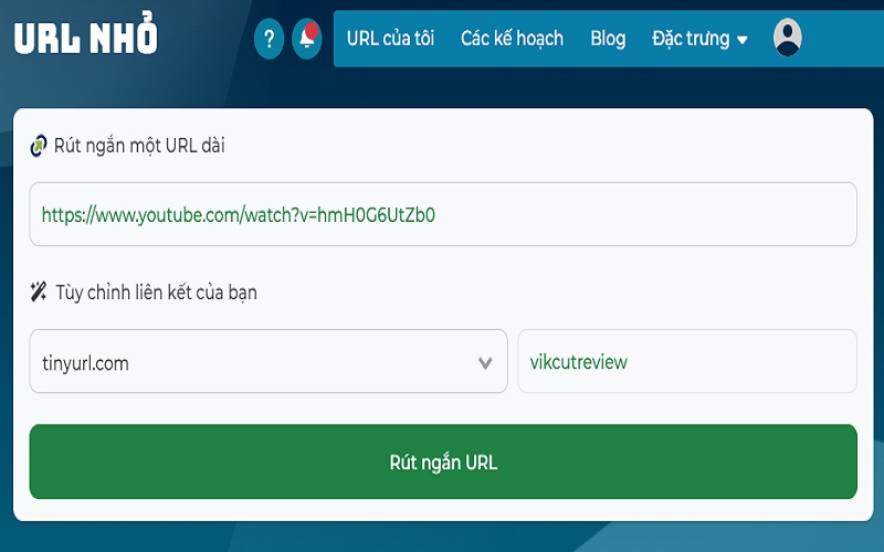 Link rút gọn Tinyurl