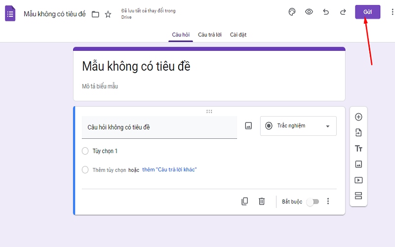 Rút gọn link GG form